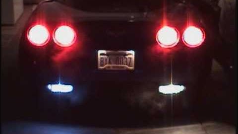 2008 Corvette C6 with DK LED Tail Lights and Reverse Lamps with Web Electric sequential flashers