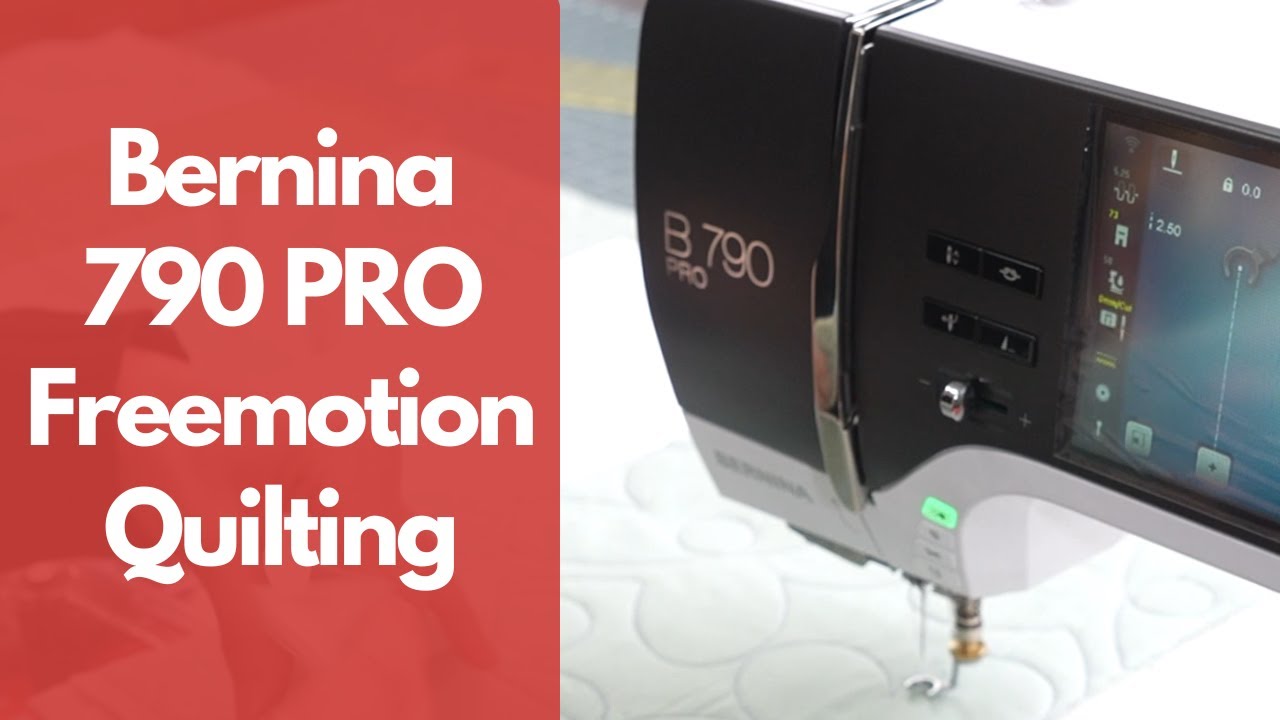 Free Motion Quilting Tips on the Bernina 790 Pro BSR and Manual Techniques Explored