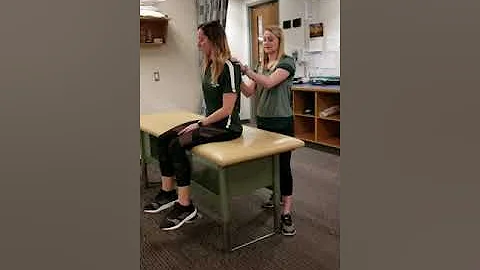 Scapular adduction and downward rotation