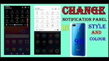 Honor 9n notification panel change in hindi | How to change emui 9 notification panel