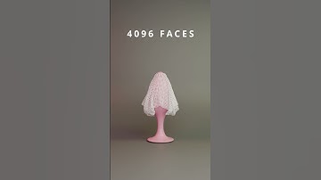 Cloth Simulation from 1k to 16k Faces #blender