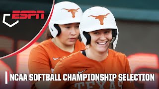 Selection Sunday  Texas Longhorns are No. 1 overall seed in NCAA Softball Tournament