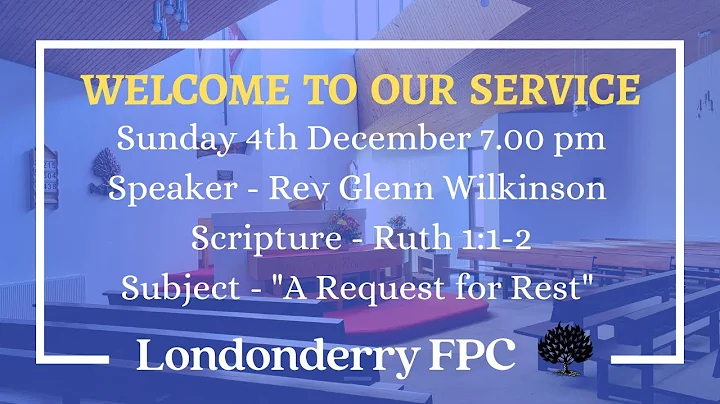 A Request for Rest | Rev Glenn Wilkinson