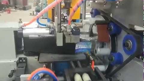Automatic cable coiling and wrapping packing line
