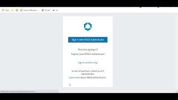 Demo of the FIDO2 Experience using Windows Hello in Workspace ONE Access