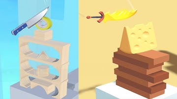 Almost Cut vs Slice Master - Very Satisfying and Relaxing ASMR Slicing Game