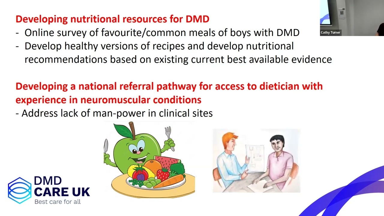 DMD Care UK standards of care update meeting, Leeds, 10 January 2023 -  Nutrition working group