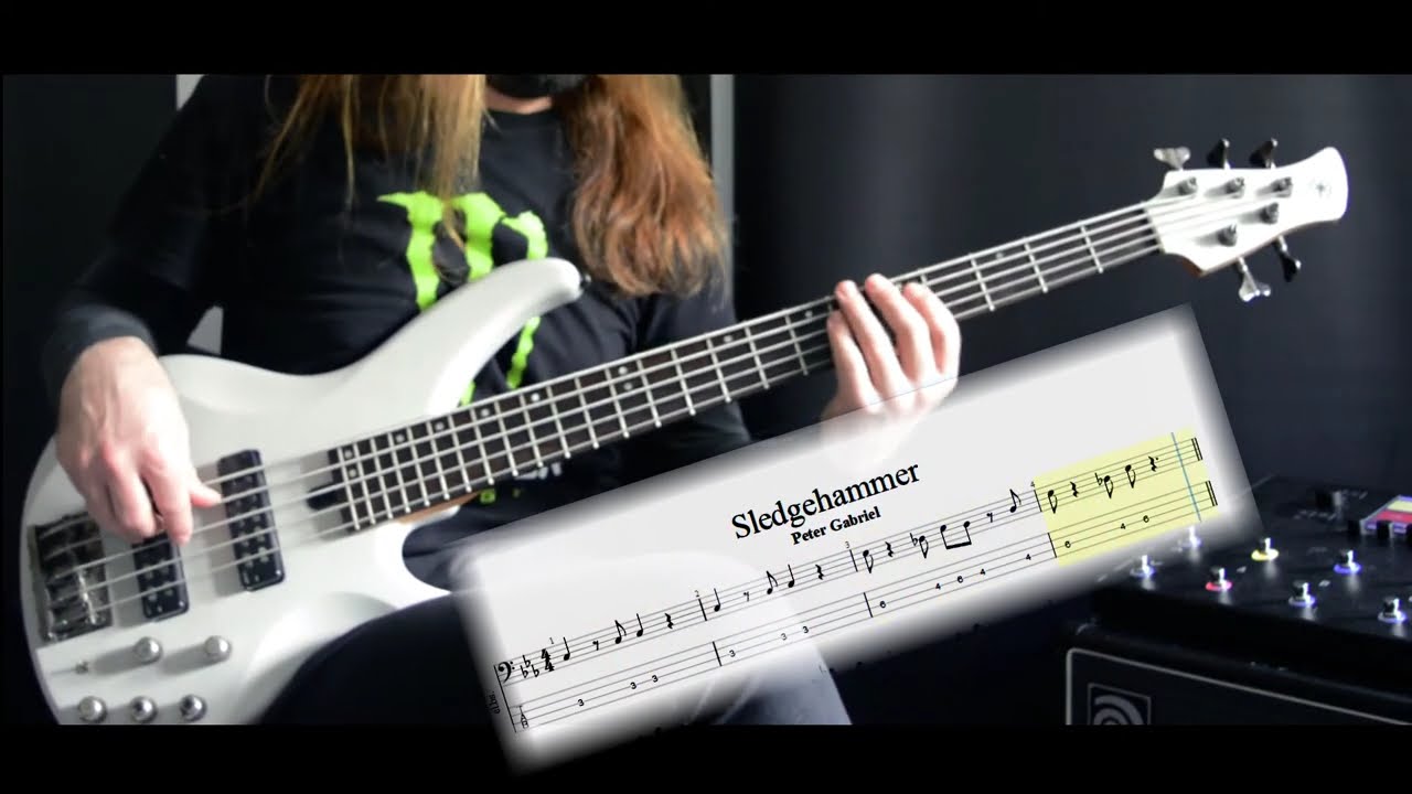 Peter Gabriel Sledgehammer (bass) basscover petergabriel YouTube