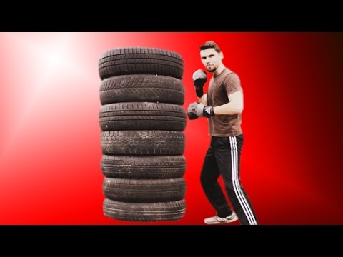 Как сделать боксерскую грушу для улицы из покрышек