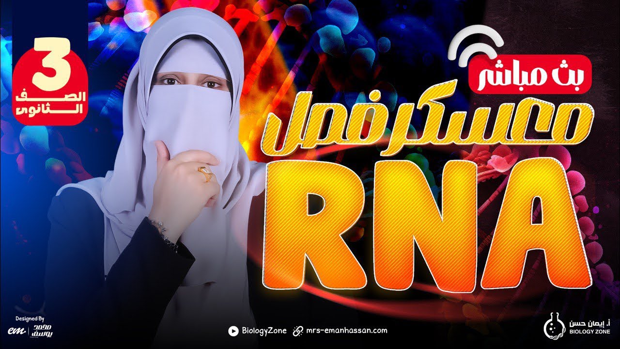 مراجعة وفرم وحل على فصل الحمض النووى RNA كاملاً  💯 | احياء تالته ثانوى 2025 | إيمان حسن ✅
