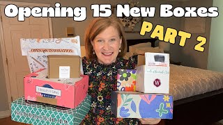 Opening 15 ⭐️NEW⭐️ Subscription Boxes PART 2 | First Glances and Second Chances