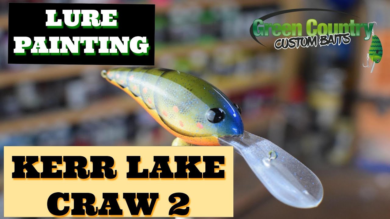 LURE PAINTING--- Kerr lake craw V2 - Custom Painted Crankbaits 