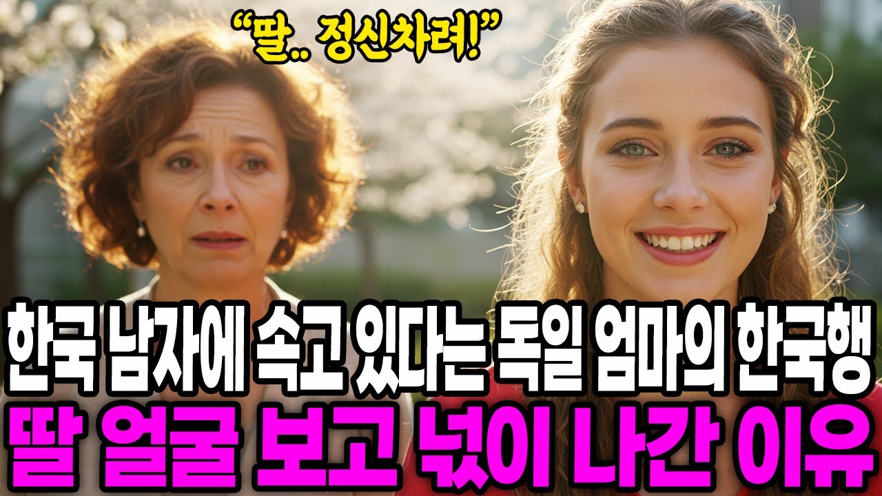 [해외감동사연] 한국 남자에 속고 있다는 독일 엄마의 한국행, 딸 얼굴 보자마자 넋이 나간 충격적인 이유
