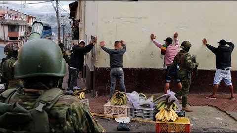 Hundreds of arrests in the fight against criminal gangs in Ecuador
