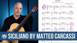 Siciliano By Matteo Carcassi Lesson And Pdf