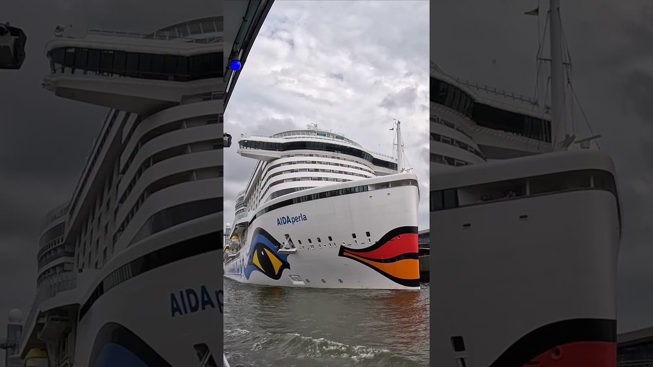 Величественная AIDA Perla в гавани Гамбурга 🚢"
