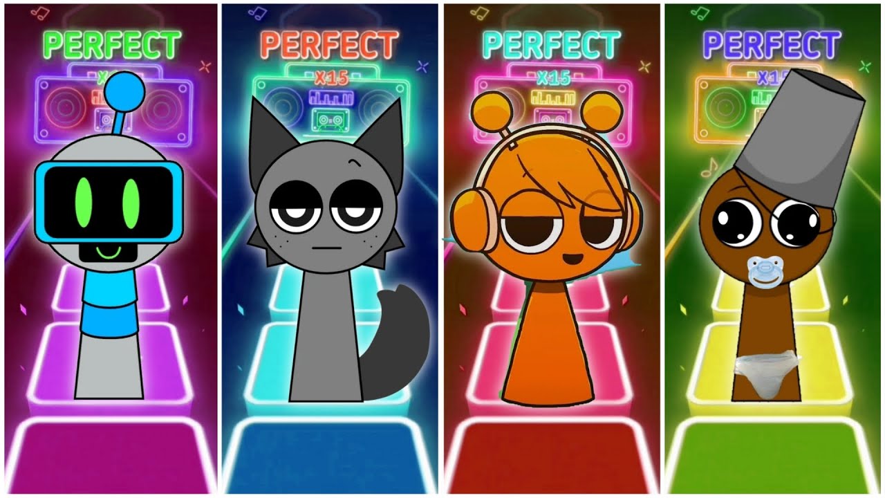 Perfect Tiles Hop Sprunki | Music Challenge