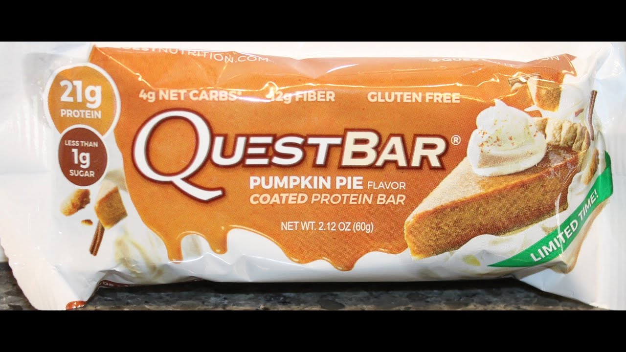 Quest Bar Pumpkin Pie Review YouTube