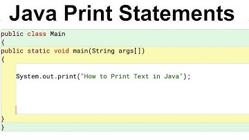 Introduction to Print Statements in Java | Print Text in Java