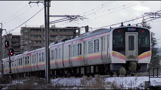 E129系B11編成　信越本線下り普通439M長岡→新潟→吉田【4K】