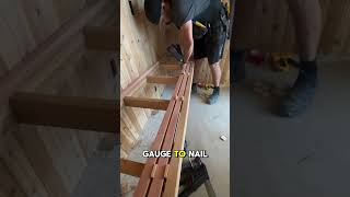 Showing part of the process for making this floating sauna bench