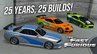 How to Build 25 ICONIC Fast & Furious Cars in GTA Online - 25th Anniversary Special!