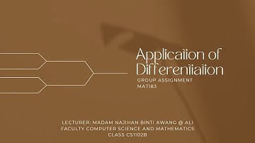 MAT183 Application of Differentiation Rolles and Mean Value Theorem