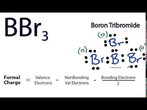 BBr3, BBr3 dot structure, Lewis dot structure of BBr3...