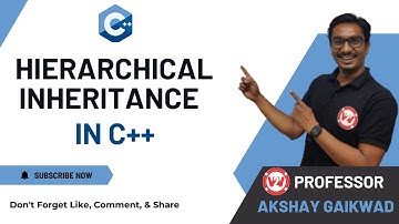 Hierarchical Inheritance in C++ |  MSBTE SEM 3 - OOPS |  FOR IT / CO / AIML | SY DIPLOMA