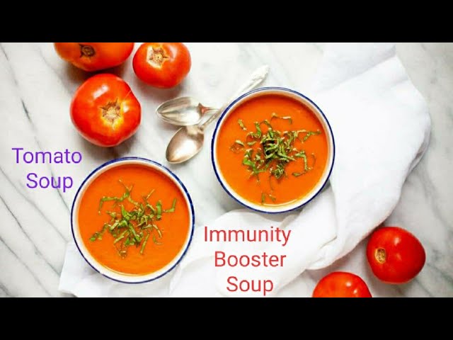 Homemade Immunity Booster Tomato Soup by suha | Cook with Suha