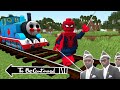 Thomas THE TANK ENGINE.EXE vs LEGO SPIDERMAN in Minecraft - Coffin Meme