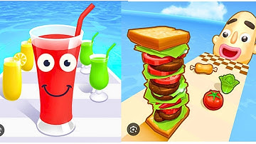 Best YR Gameplay Android iOS Sandwich Runner vs Juice Run 3D!
