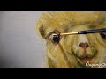 How to paint animals-Alpaca. Acrylic realistic painting tutorial.