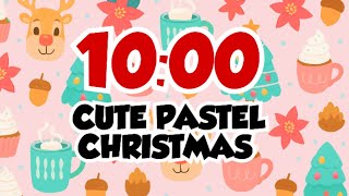 10-Minute Cute Pastel Christmas Timer | Cozy Countdown for Classroom & Work screenshot 5