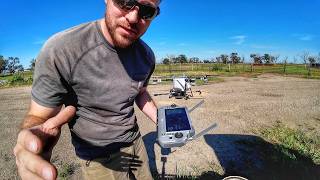 Drone Spreading Rye, just need rain!