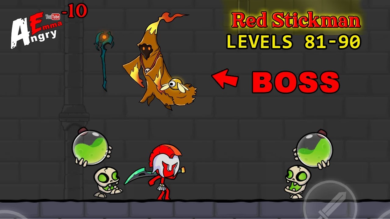Red Stickman Animation Fighting Stick action free game Level 81-90 + BOSS  Walkthrough + 49 FUN FACTS - CDA