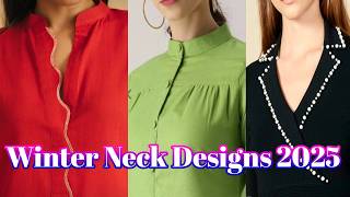 Latest Winter Neck Designs For Suits Winter Necklines For Suits And Kurtis 2025 By Look Stylish