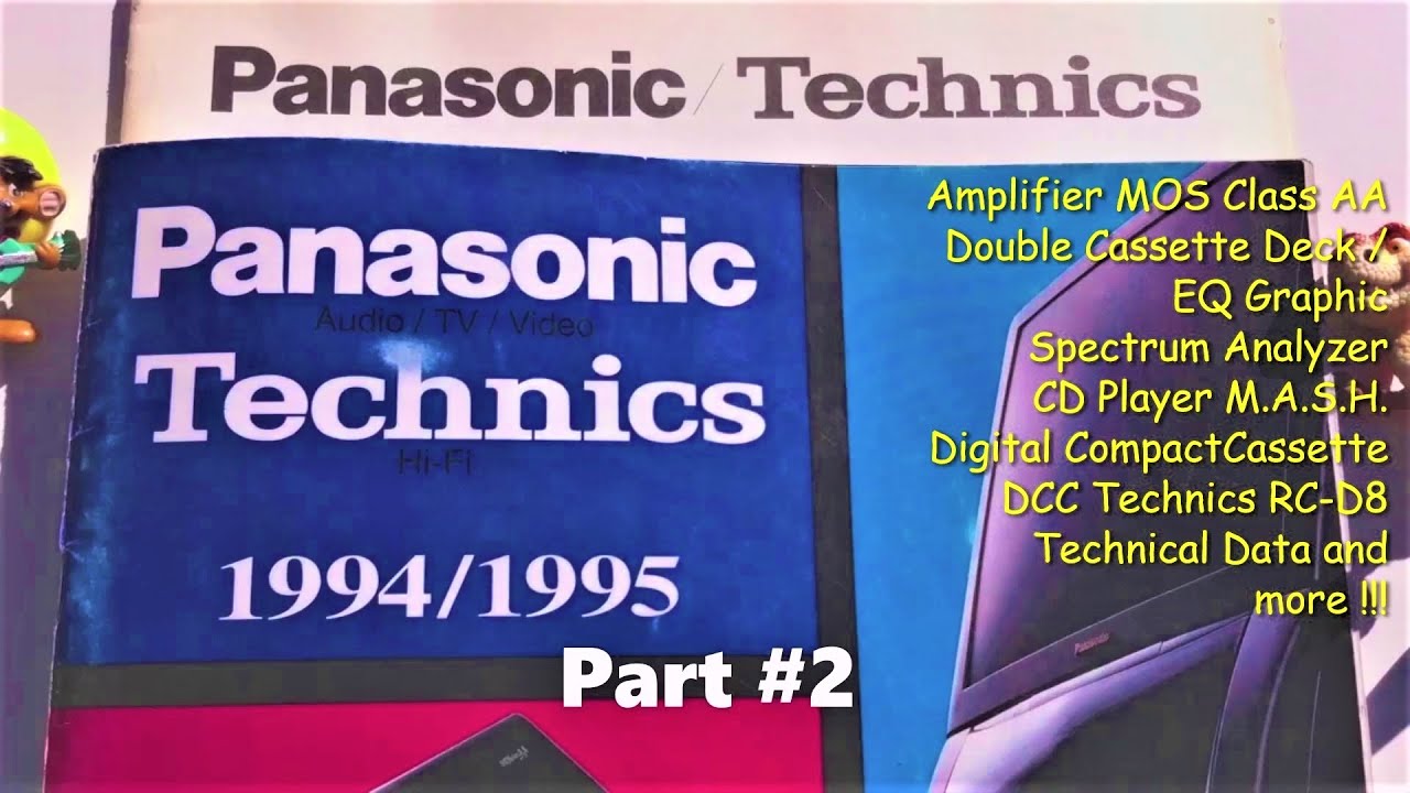 Technics & Panasonic catalog 1994/1995 Amplifier EQ MOS