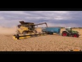 New holland cr 1090  big harvester in france  fendt 828