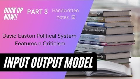 Input Output Model | Features n criticism | Part 3