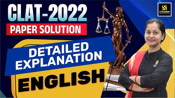 CLAT 2022 | English Question Paper Detailed Solution By Garima Ma
