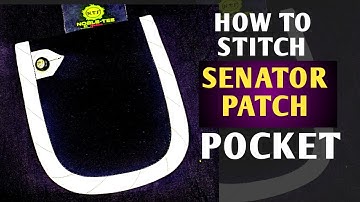 How to stitch senator patch pocket with taping