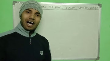 Synchronous communication and Asynchronous communication  || data communication