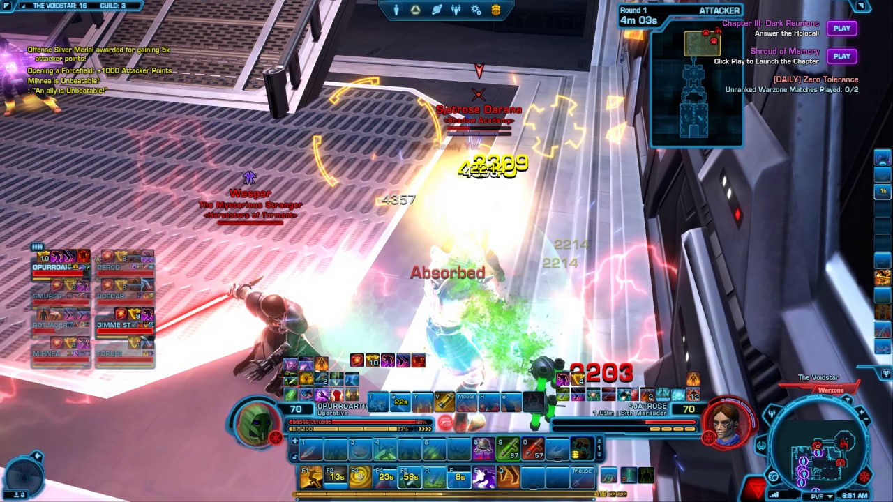 SWTOR: 5.1 lvl 70 PVP Lethality Operative #6 - YouTube