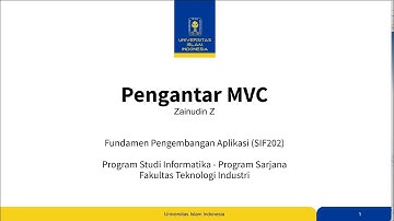 Pengantar MVC 1