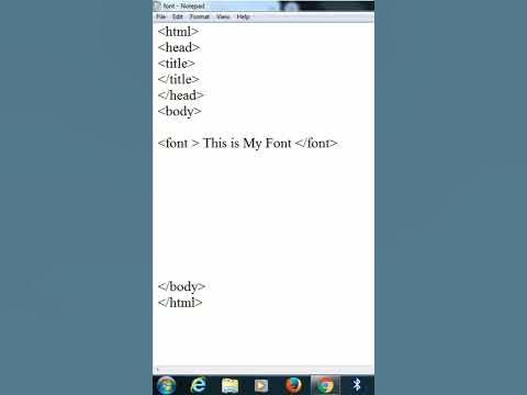 Html font size and color | How to change html font size and color - YouTube