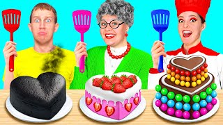 Já vs Babička Kuchařská Výzva | Chutné Kuchyňské Hacky Fun Fun Challenge