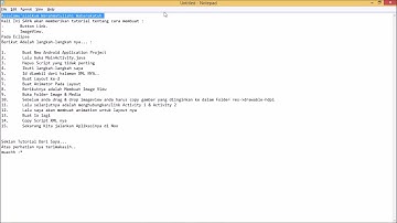 Tutorial Menglink Activity Dengan Button Dan ImageView