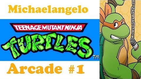 Teenage Mutant Ninja Turtles Arcade Michelangelo Ep. 1 Chapter 1 - Fire! We Gotta Get April Out!!