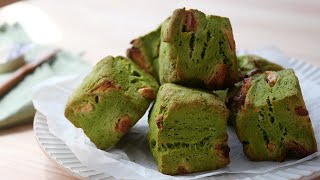 強力粉のザクふわ!抹茶ホワイトチョコスコーン こう作れば腹割れします |  Matcha & Chunky White chocolate  Scones!